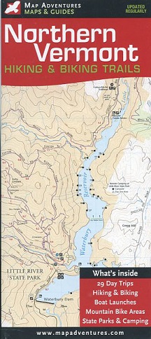 Northern Vermont Hiking and Biking Trail Map
